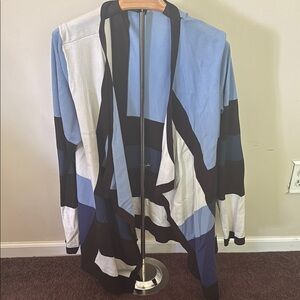 Color Block Open Cardigan